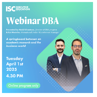 Webinar DBA ISC Paris